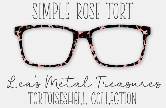 Simple Rose Tort Eyewear Frame Toppers