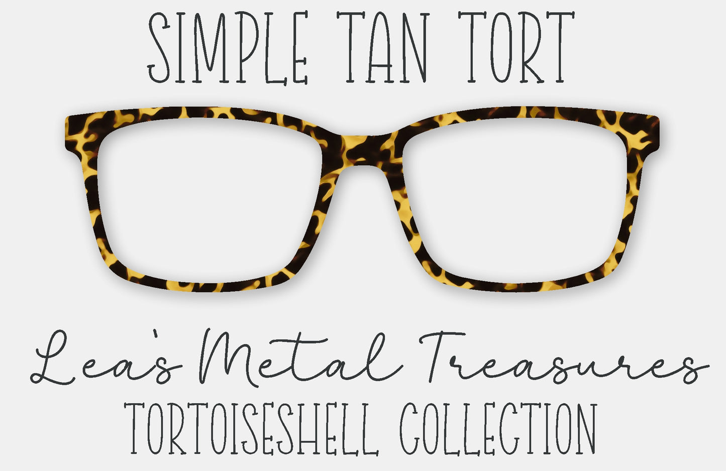 Simple Tan Tort Eyewear Frame Toppers