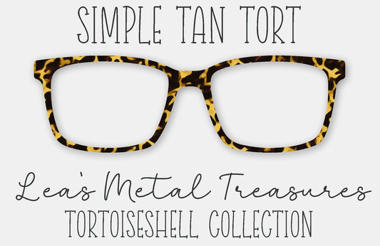 Simple Tan Tort Eyewear Frame Toppers