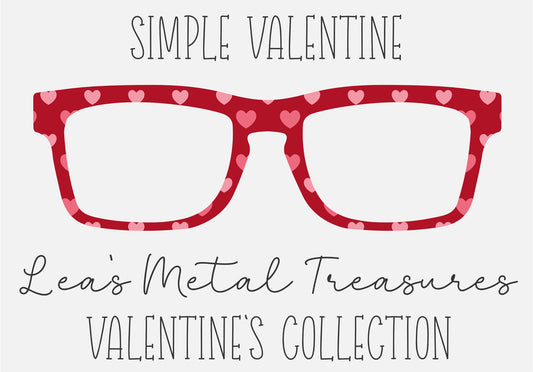 SIMPLE VALENTINE Eyewear Frame Toppers COMES WITH MAGNETS