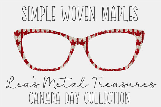 Simple Woven Maples  Eyewear Frame Toppers COMES WITH MAGNETS