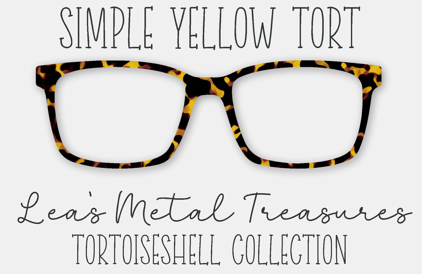 Simple Yellow Tort Eyewear Frame Toppers