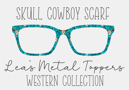 SKULL COWBOY SCARF Eyewear Frame Toppers