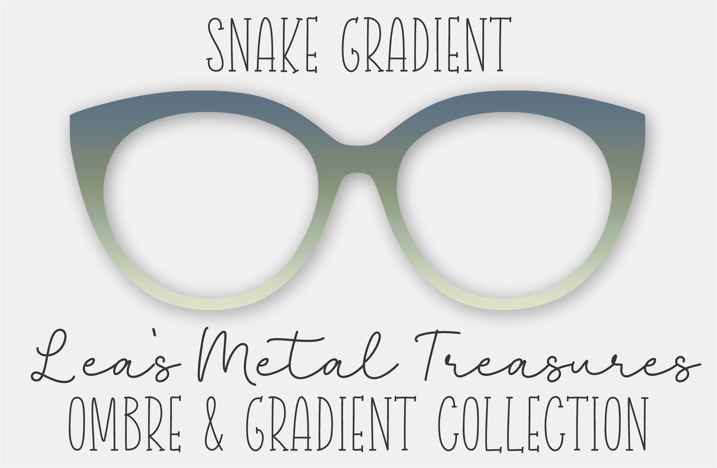 Snake Gradient Eyewear Frame Toppers