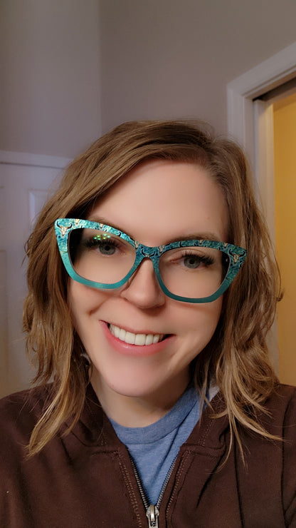 SKULL COWBOY SCARF Eyewear Frame Toppers