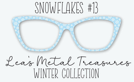Snowflakes #13 Eyewear Frame Toppers • DECEMBER 2025 TOPPER OF THE MONTH