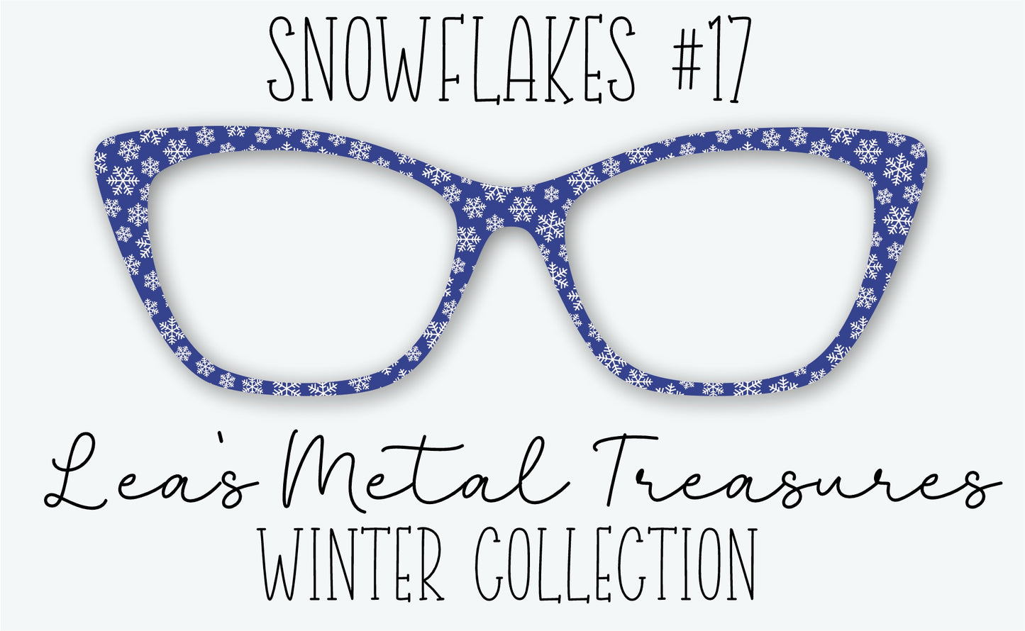 Snowflakes #17 Eyewear Frame Toppers • DECEMBER 2025 TOPPER OF THE MONTH