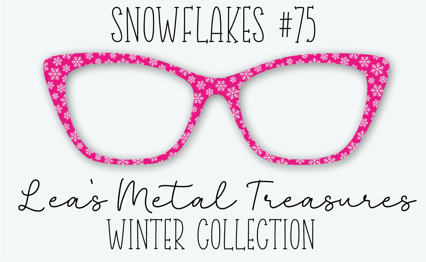 Snowflakes #75 Eyewear Frame Toppers • DECEMBER 2025 TOPPER OF THE MONTH
