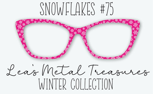 Snowflakes #75 Eyewear Frame Toppers • DECEMBER 2025 TOPPER OF THE MONTH
