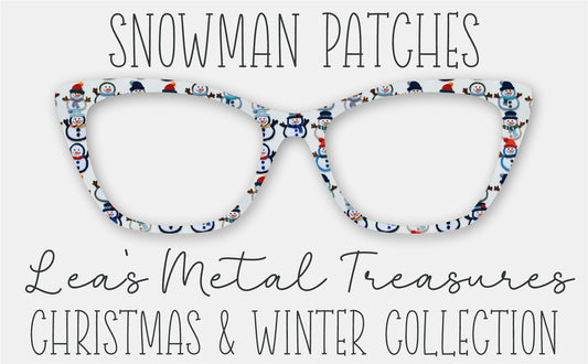 Snowman Patches FULL PATTERN Eyewear Frame Toppers