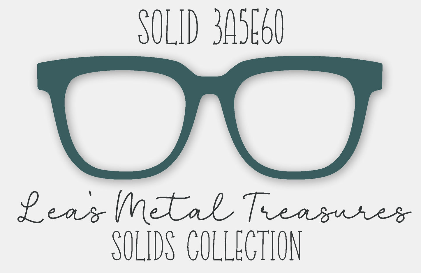 Solid 3A5E60 Eyewear Frame Toppers