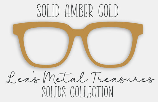 Solid Amber Gold Eyewear Frame Toppers