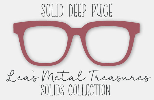 Solid Deep Puce Eyewear Frame Toppers