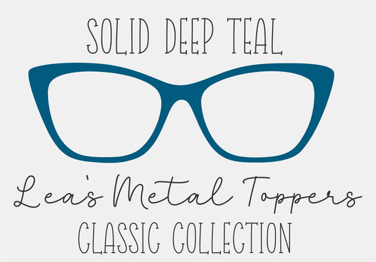SOLID DEEP TEAL Eyewear Frame Toppers COMES WITH MAGNETS