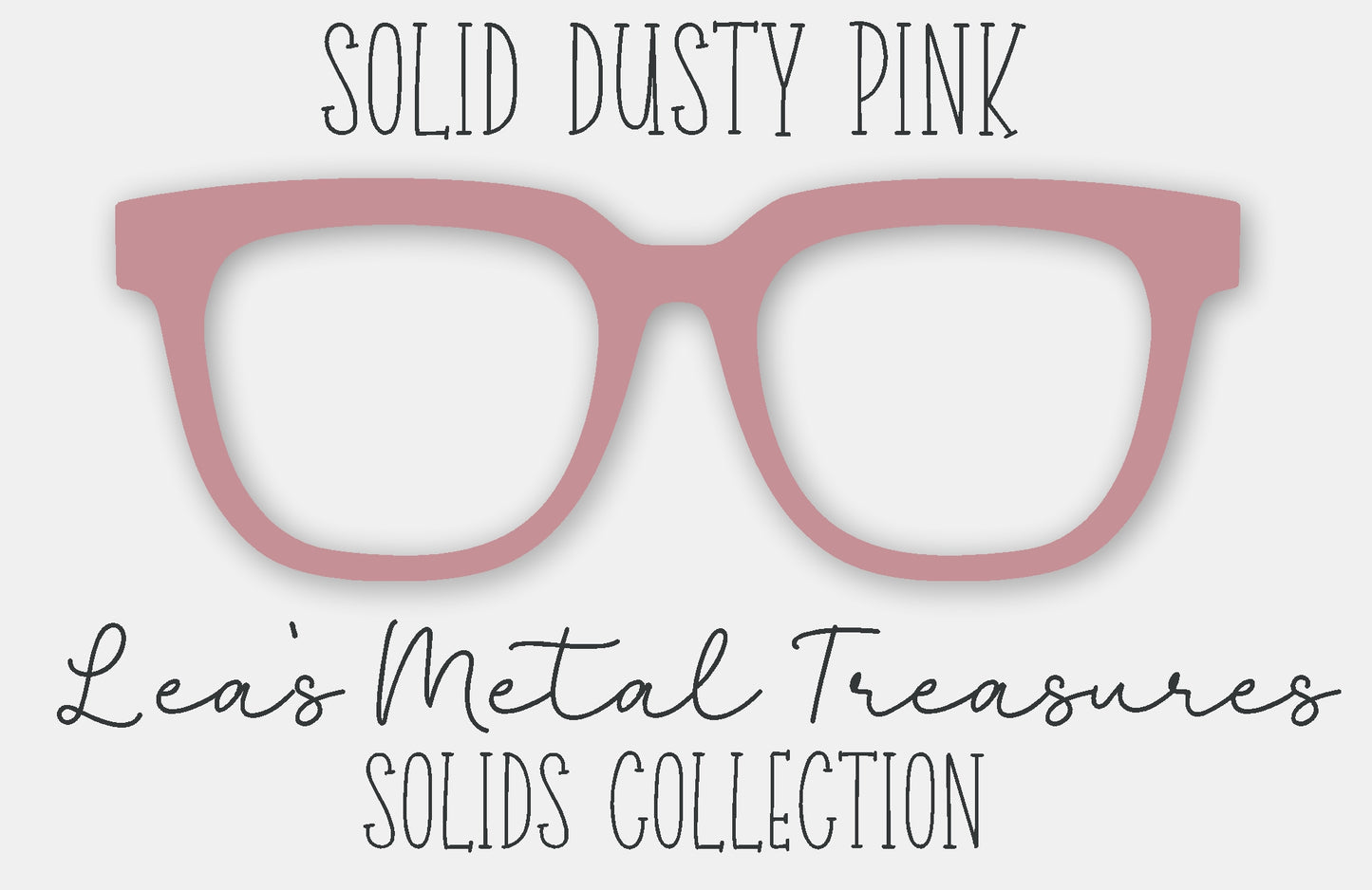 Solid Dusty Pink Eyewear Frame Toppers