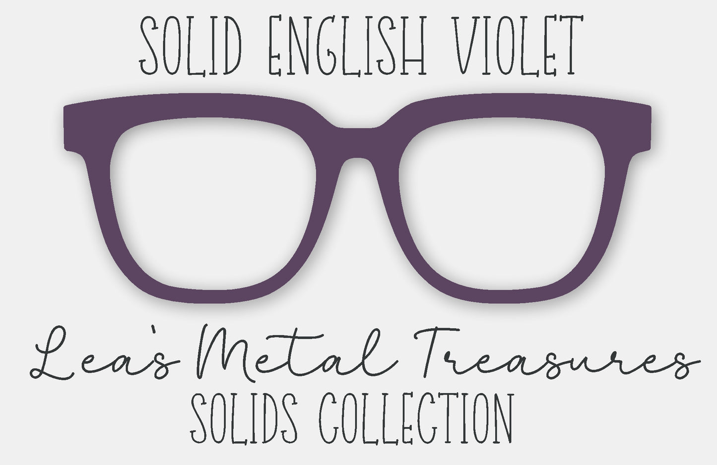 Solid English Violet Eyewear Frame Toppers