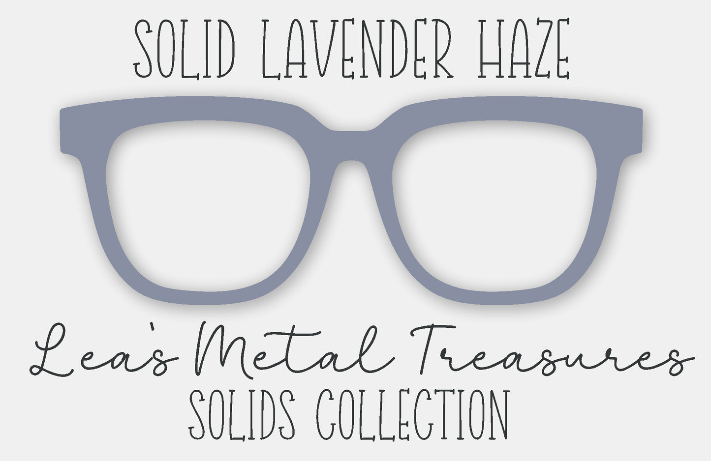 Solid Lavender Haze Eyewear Frame Toppers