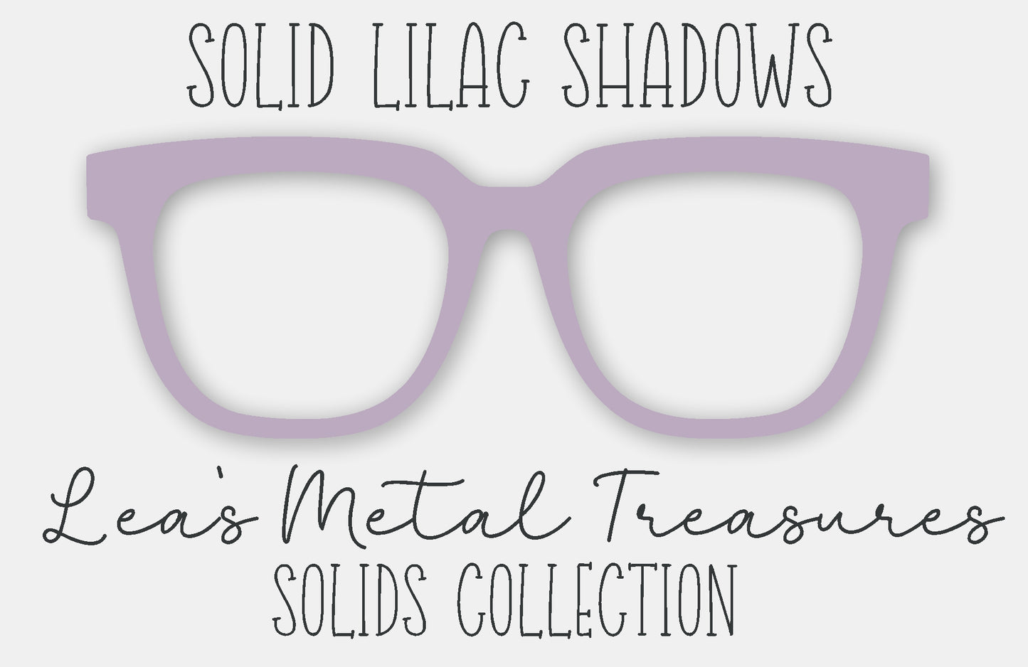 Solid Lilac Shadows Eyewear Frame Toppers