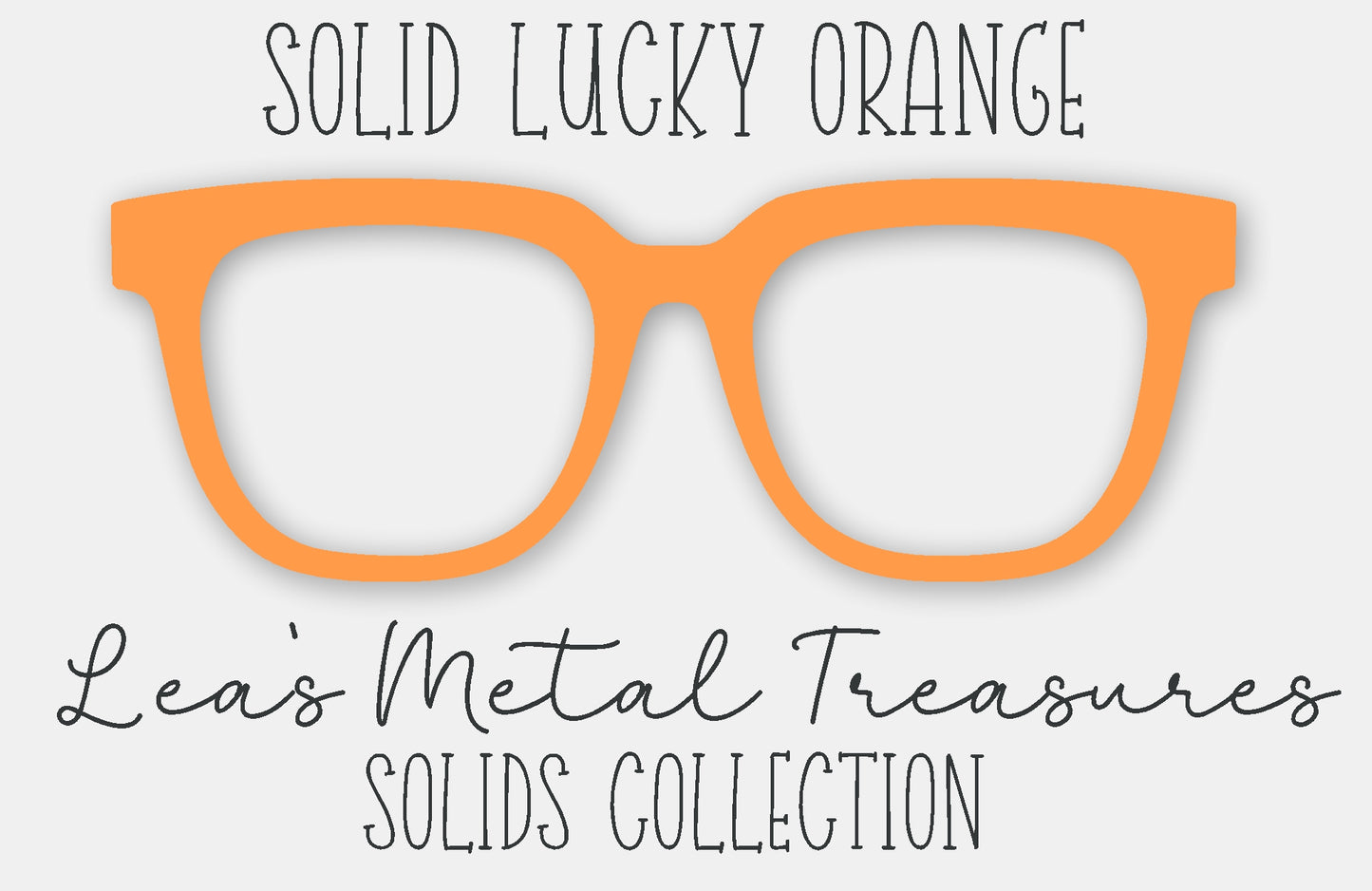 Solid Lucky Orange Eyewear Frame Toppers