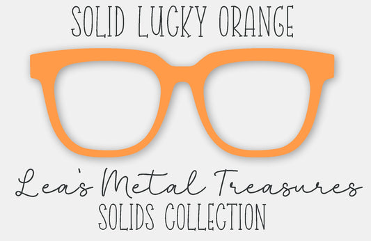 Solid Lucky Orange Eyewear Frame Toppers