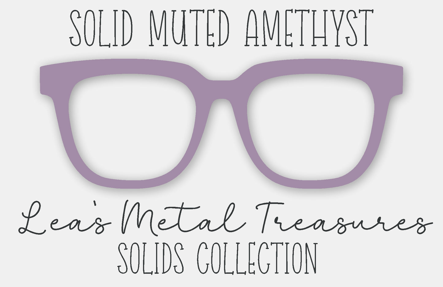 Solid Muted Amythest Eyewear Frame Toppers
