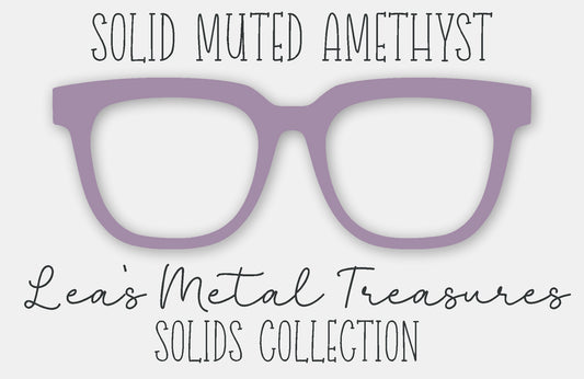Solid Muted Amythest Eyewear Frame Toppers
