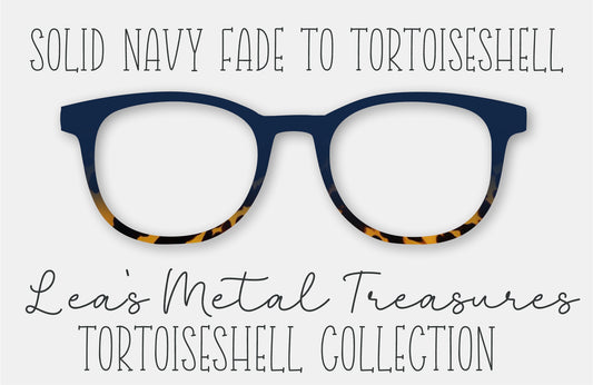 Solid Navy Fade to Tortoiseshell • Magnetic Eyeglasses Topper