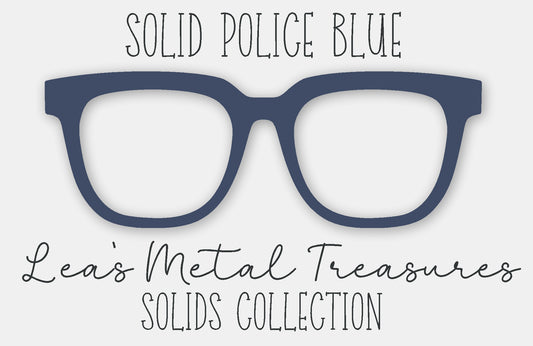Solid Police Blue Eyewear Frame Toppers