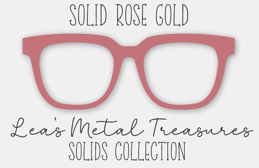 Solid Rose Gold Eyewear Frame Toppers