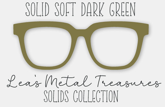 Solid Soft Dark Green Eyewear Frame Toppers