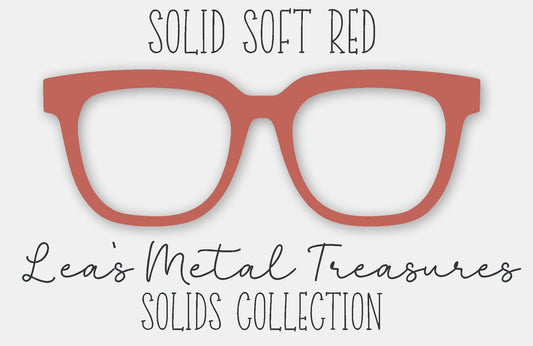 Solid Soft Red Eyewear Frame Toppers