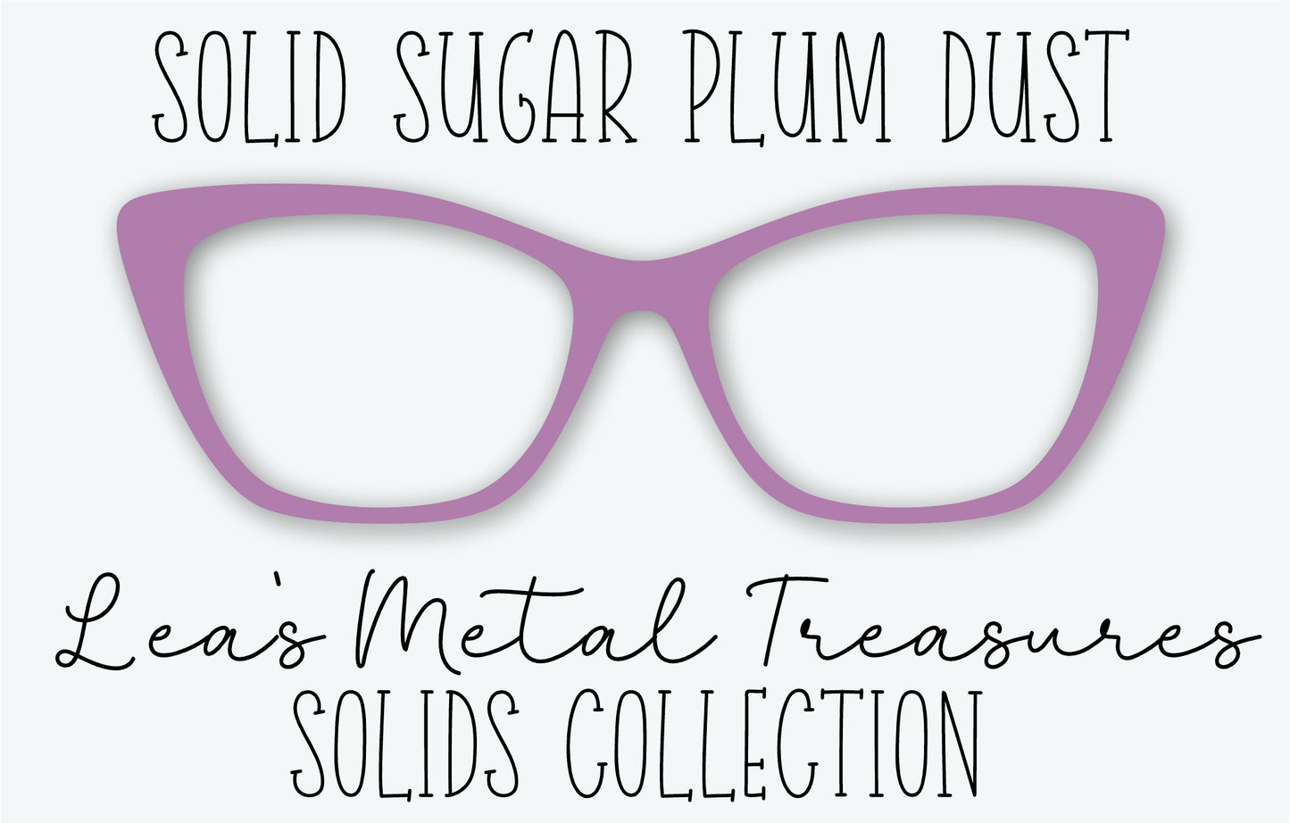 Solid Sugar Plum Dust Eyewear Frame Toppers