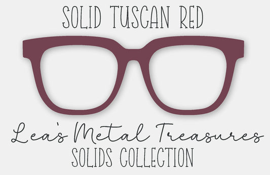 Solid Tuscan Red Eyewear Frame Toppers