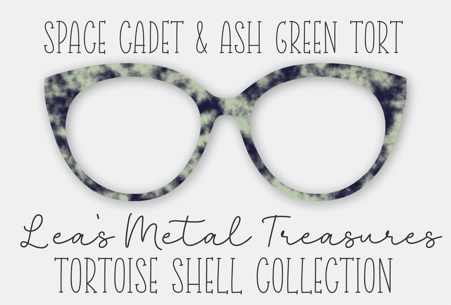 Space Cadet and Ash Green Tort • Magnetic Eyeglasses Toppers