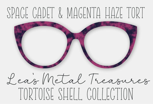 Space Cadet and Magenta Haze Tort • Magnetic Eyeglasses Toppers