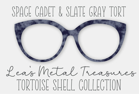 Space Cadet and Slate Grey Tort • Magnetic Eyeglasses Toppers