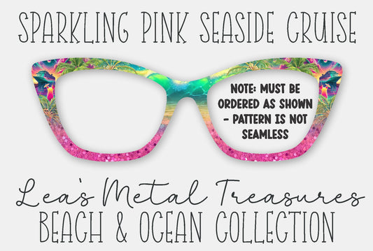 Sparkling Pink Seaside Cruise Eyewear Frame Toppers
