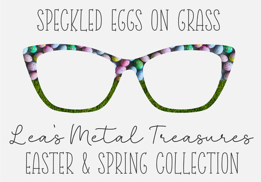 SPECKLED EGGS ON GRASS Eyewear Frame Toppers COMES WITH MAGNETS