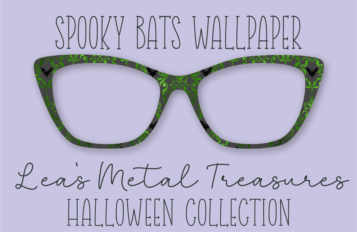 Spooky Bats Wallpaper Eyewear Frame Toppers COMES WITH MAGNETS