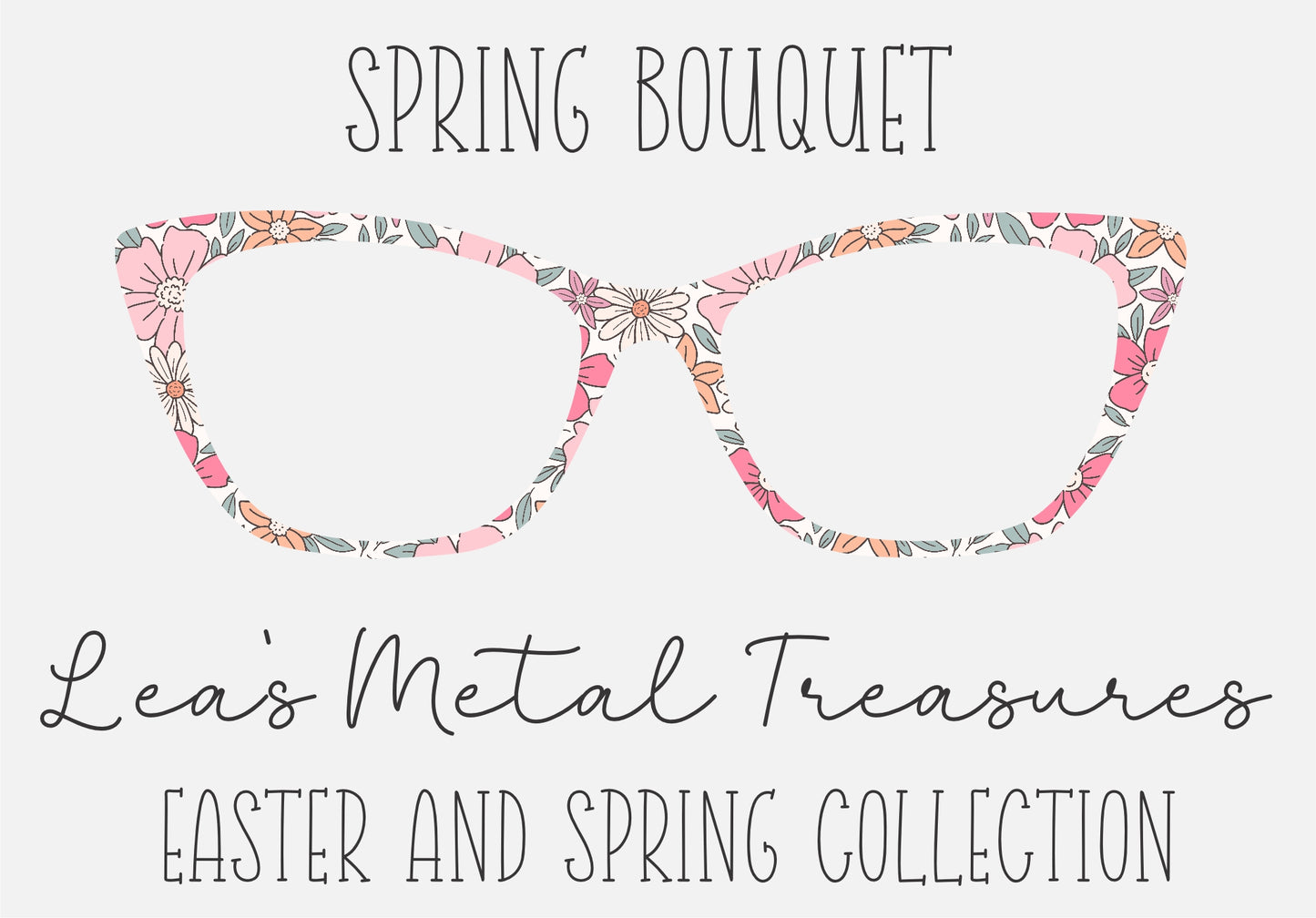 SPRING BOUQUET Eyewear Frame Toppers COMES WITH MAGNETS