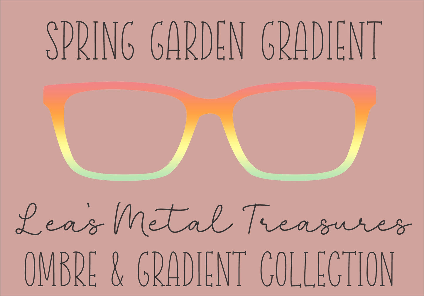 Spring Garden Gradient Eyewear Frame Toppers COMES WITH MAGNETS