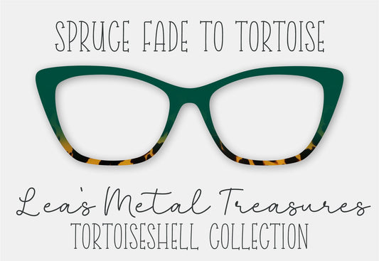 Spruce Fade to Tortoise Eyewear Frame Toppers
