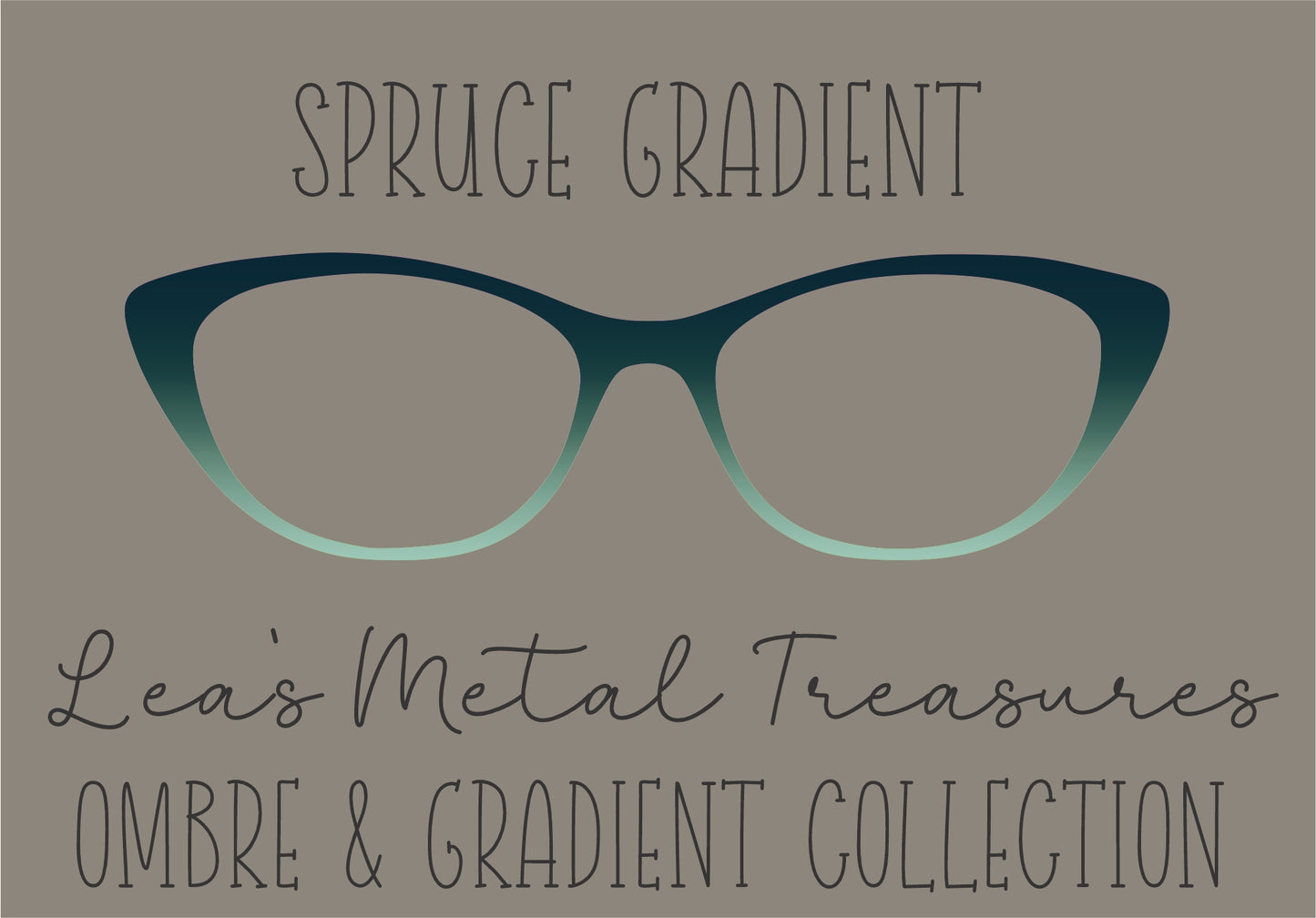 Spruce Gradient Eyewear Frame Toppers COMES WITH MAGNETS