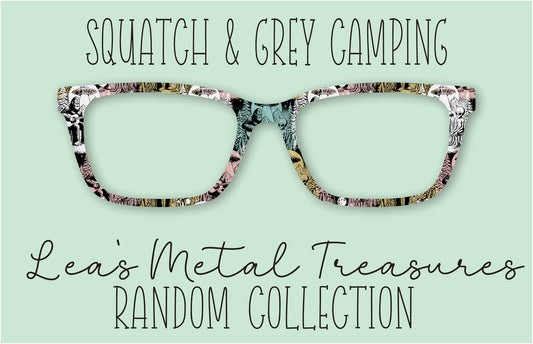 Squatch and Grey Camping Eyewear Frame Toppers Comes WITH MAGNETS