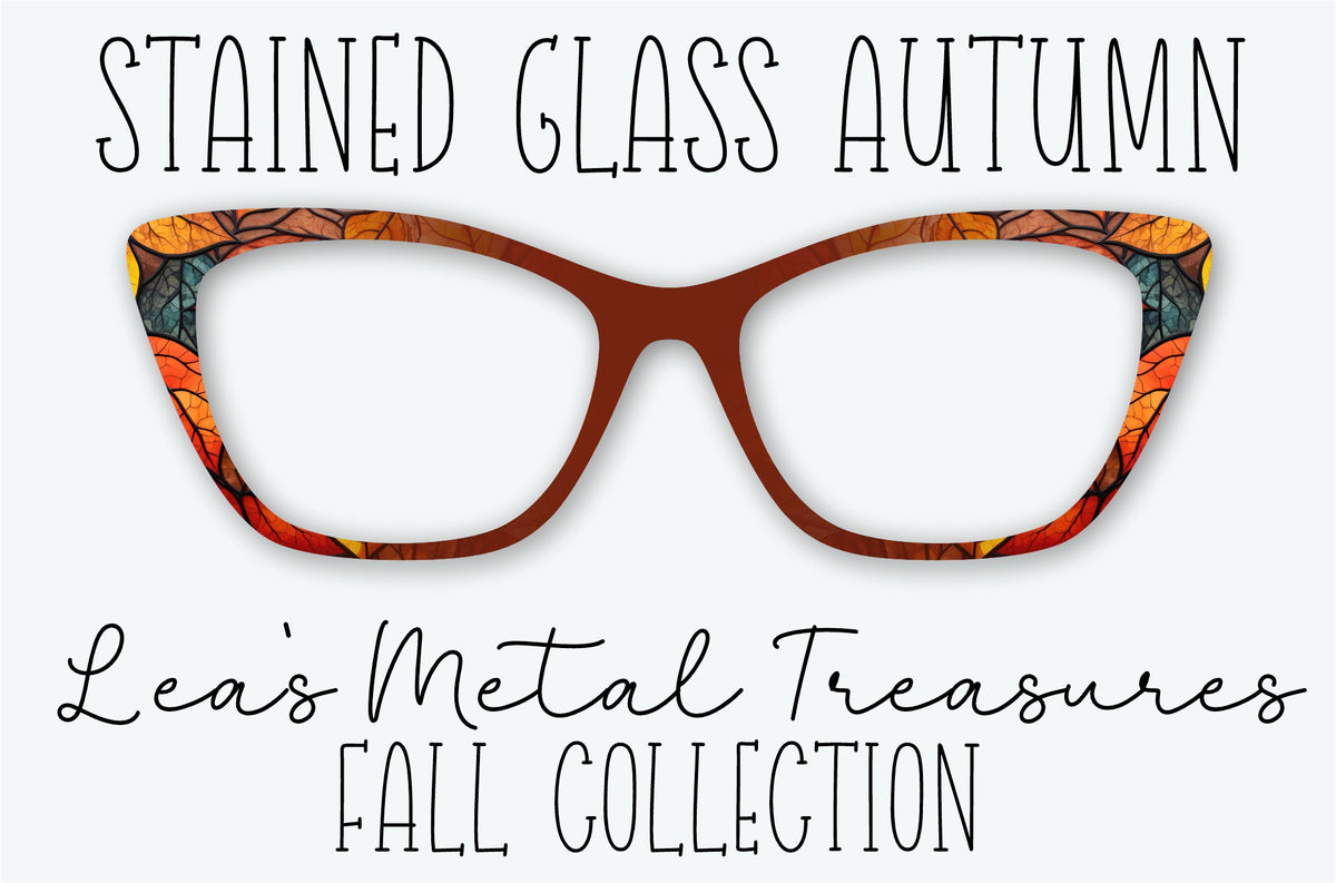 STAINED GLASS AUTUMN Eyewear Frame Toppers