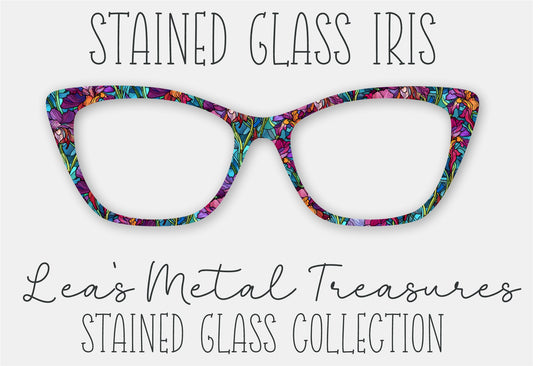 Stained Glass Iris Eyewear Frame Toppers