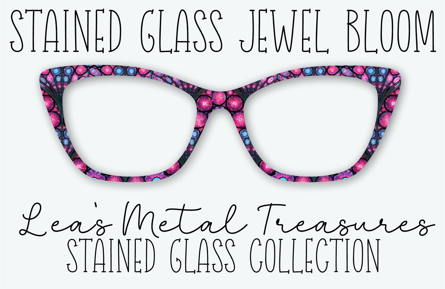 STAINED GLASS JEWEL BLOOM Eyewear Frame Toppers