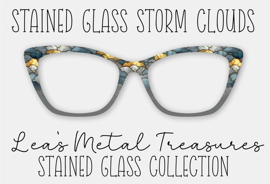 Stained Glass Storm Clouds Eyewear Frame Toppers