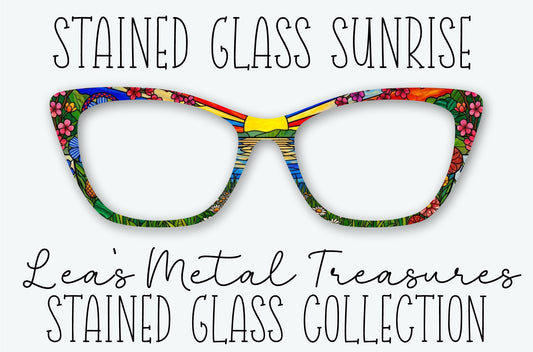 Stained Glass Sunrise Eyewear Frame Toppers