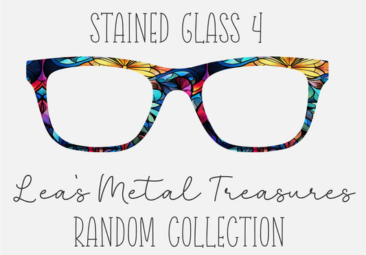 STAINED GLASS 4 Eyewear Frame Toppers COMES WITH MAGNETS